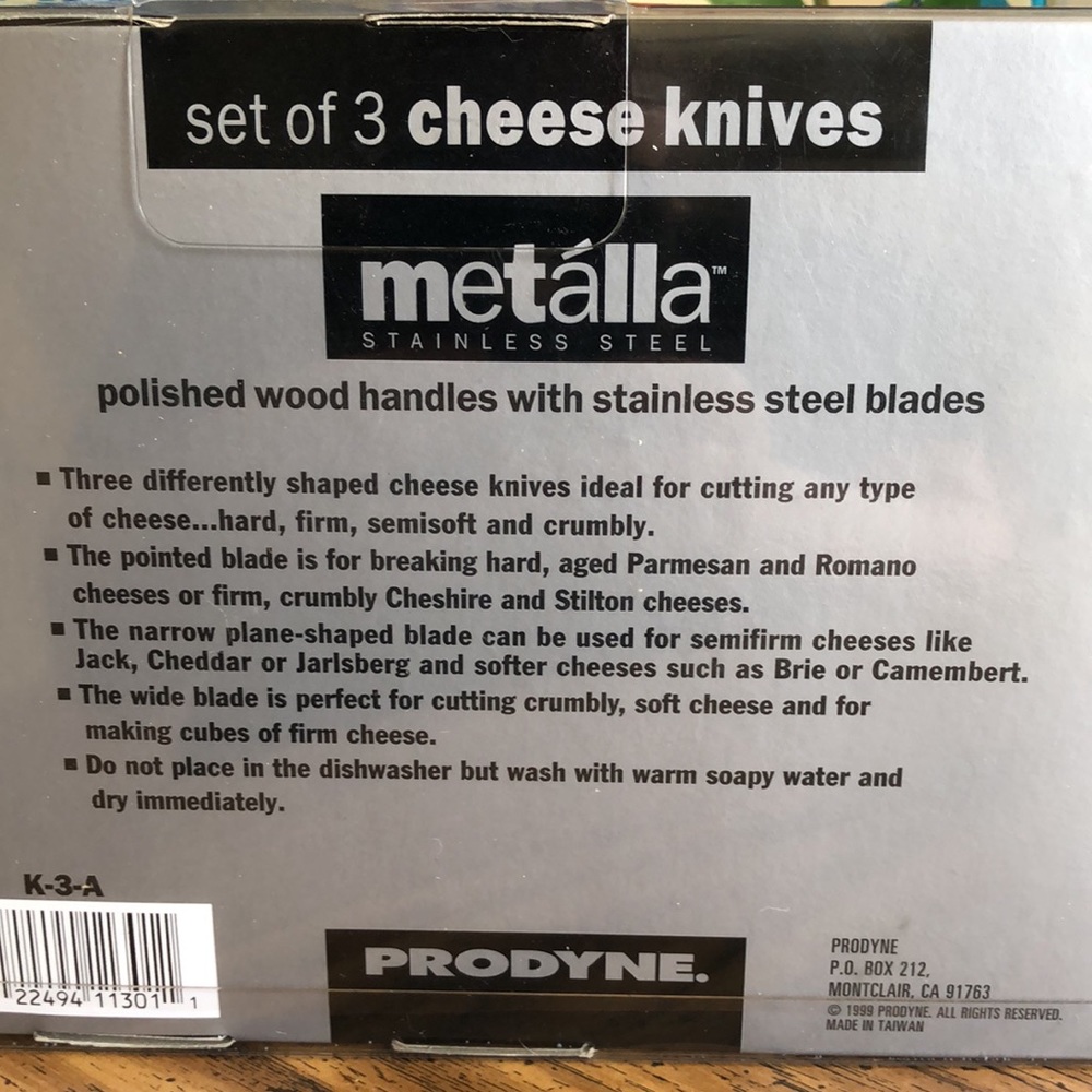 NEW Stainless Steel Vintage Cheese Knives - Picture 7 of 7